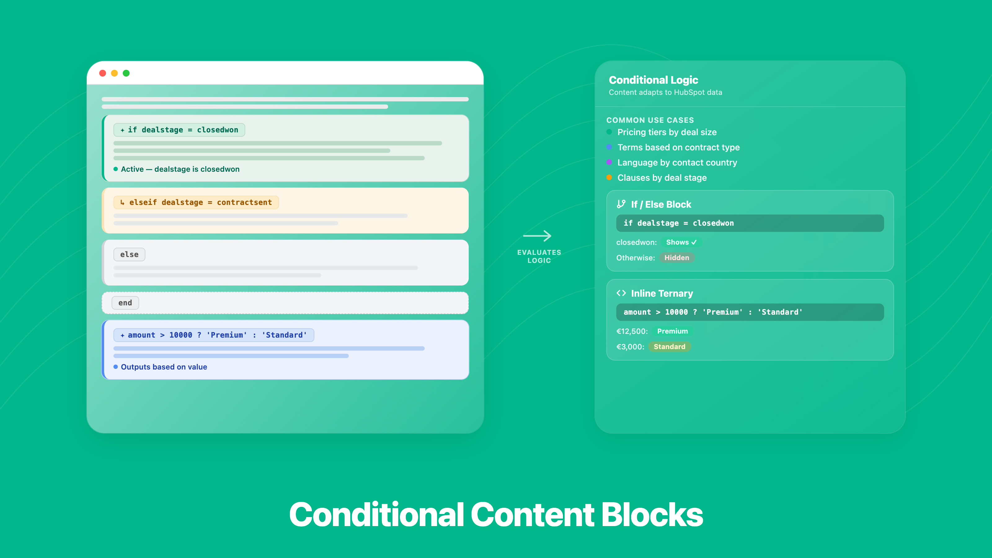 Conditional Content Blocks