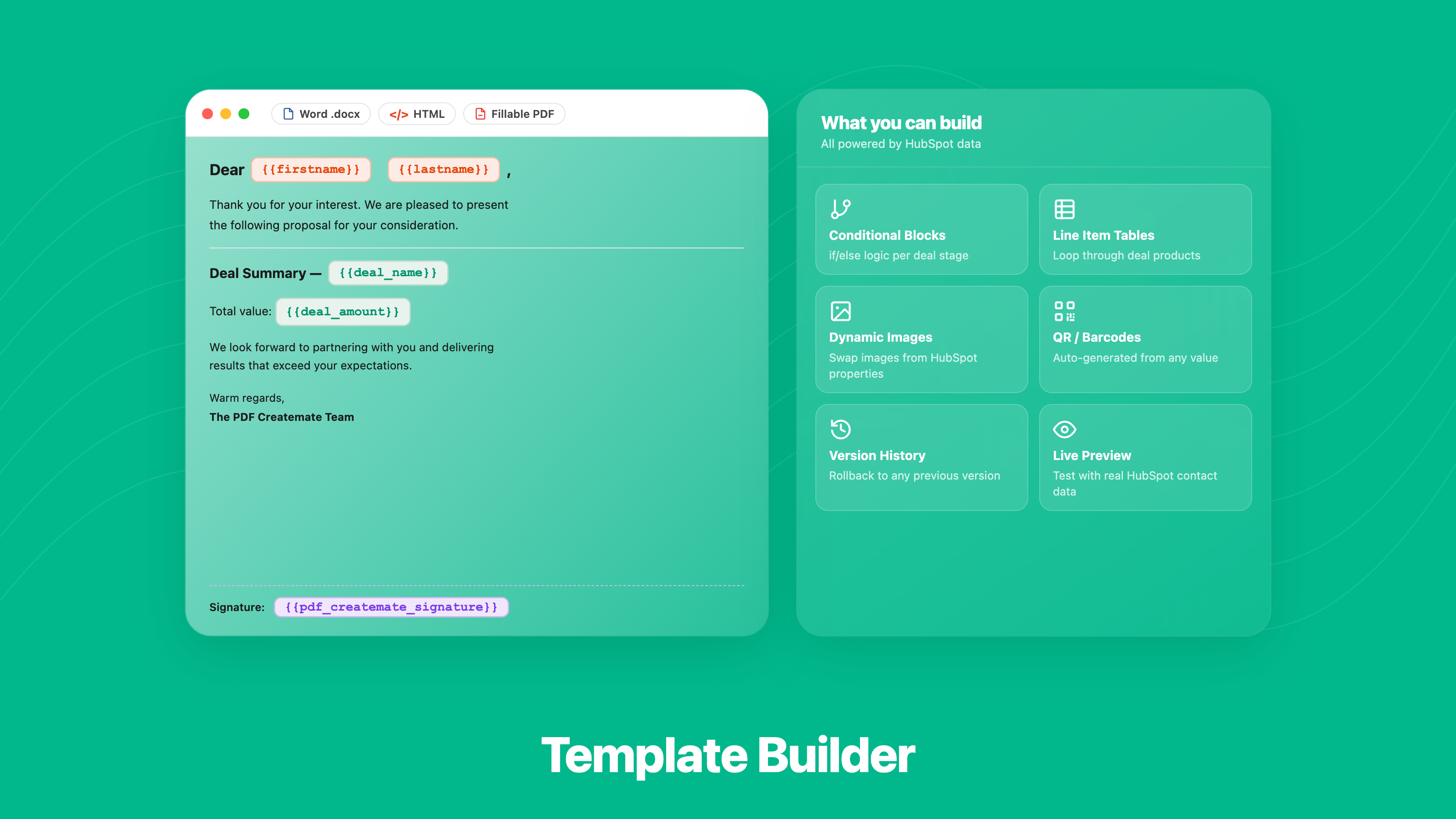 Template Builder