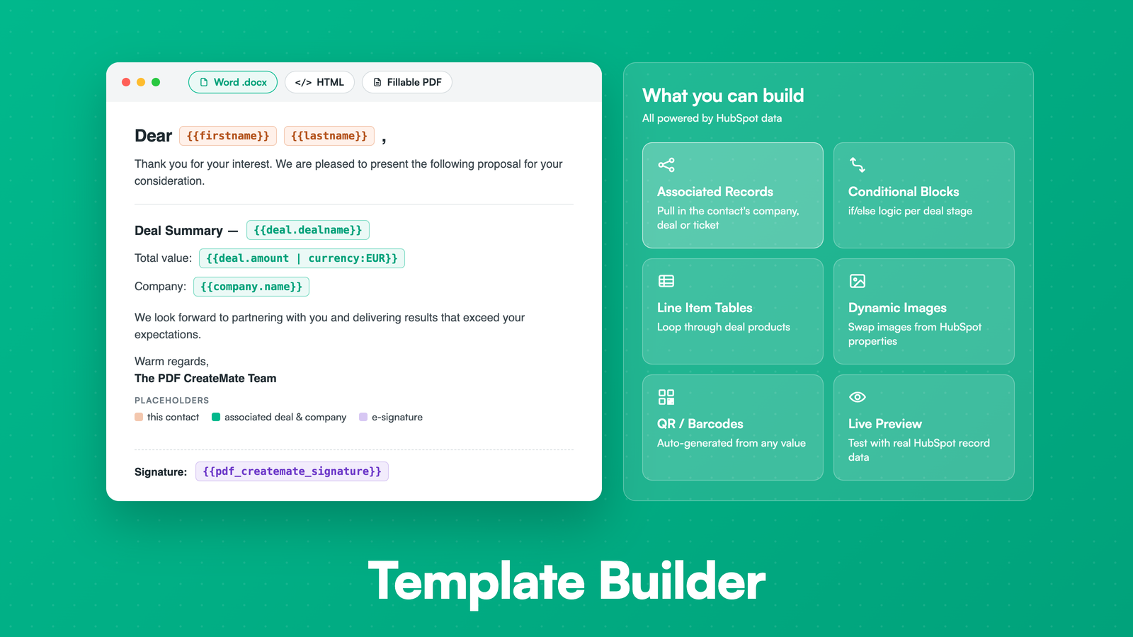 Template Builder